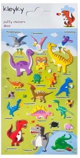 Naklejki wypukłe Dinozaury, Kleyky