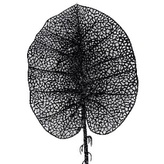 Liść ażurowy czarny zdobiony cekinami i brokatem dł. 82cm, Ziemia Obiecana