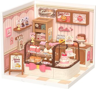 ROBOTIME Rolife DIY House: Cukrárna s LED osvětlením 115 dílků