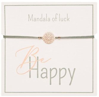 Bransoletka Gifty Be Happy pozłacana rose gold Mandala of Luck, MFP