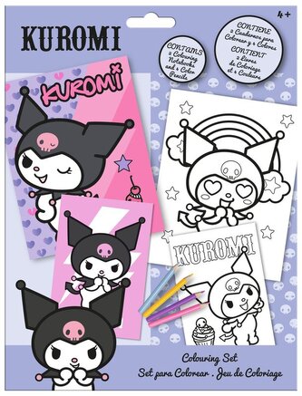 Zestaw do kolorowania z notatnikiem Kuromi, Kids
