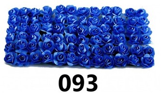 Kwiaty papierowe 15mm/72szt, chabrowe, Florystyka