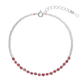 EG2314 Stříbrný náramek s granáty