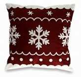 Vánoční polštář FROSTY HAVEN 40x40 cm vzor vločky
