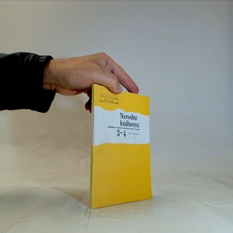 Národní knihovna 3-4 Ročník 5 Časopis pro otázky knihovnické te