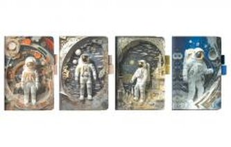 Notes C6 80K z gumką linia Kosmos mix