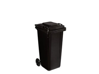 Popelnice 120 l, plastová černá - MAR-POL