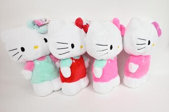 HELLO KITTY 40cm Fluffy plusz 4rodz 93179