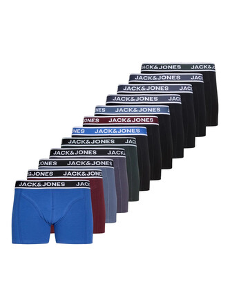 12PACK pánské boxerky Jack and Jones vícebarevné (12295194) XL