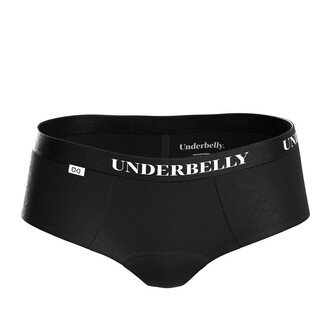 Menstruační kalhotky Underbelly Lowee černé (LOWEE-CE-CE-1-PAD) M