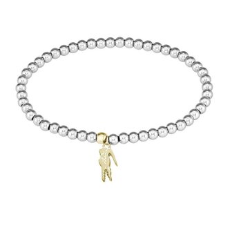 Korálkový náramek z oceli Orbe 2040332 Lacoste