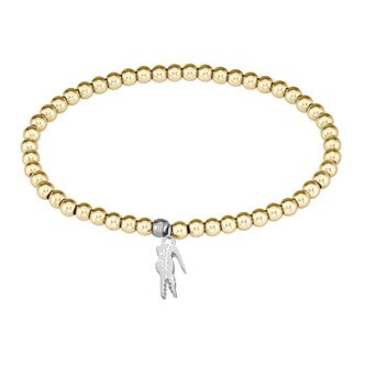 Korálkový náramek z pozlacené oceli Orbe 2040334 Lacoste