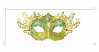 Karnet 12x23 G06 29A 222 + koperta Maska zielony