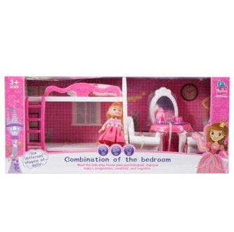 Meble dla lalek sypialnia