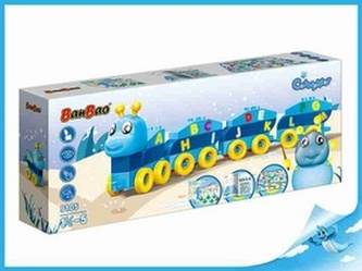 BanBao stavebnice Caterpillar Young Ones housenka písmenka