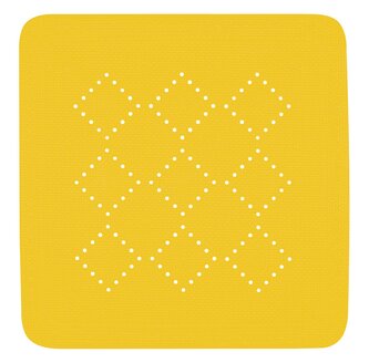 Spirella protiskluzová podložka do sprchy ALASKA, žlutá, PVC, 55 x 55 cm