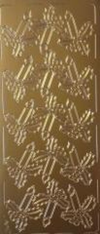 Stiker ażurowy złoty