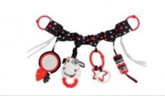 Zawieszka na wózek kontrastowa krowa