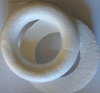 Koło ze styropianu półpłaskie 15cm 2szt