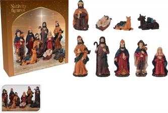 Sada 9 ks postav do betléma, 15 cm
