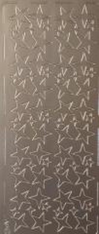 Stiker ażurowy srebrny