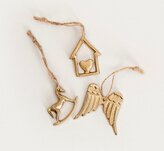 Závěsná dekorace | MIABO | kov, zlatá 5 cm | 3 ks | 751530