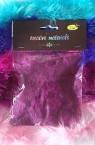 Girlanda z piór bordowa 2m