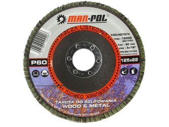 Kotouč brusný lamelový, 125mm, P60 MAR-POL