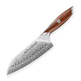 Nůž Dellinger Santoku 185 mm Rose Wood Damascus®