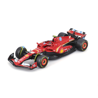 Bburago 1:43 Formula F1 Ferrari Scuderia SF-24 (2024) nr.55 Carlos Sainz  - with driver and decorati