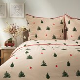 Vánoční mikrovláknové povlečení | WONKY | mikrovlákno s červeným lemováním | 220 x 200 + 2 x 70 x 80 cm | 700309