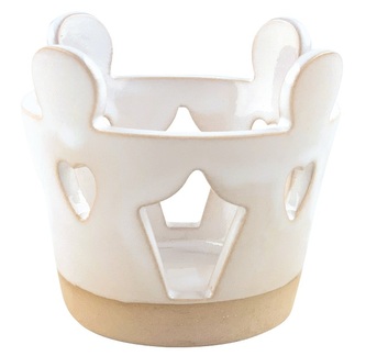 Svícen andělé z keramiky 7 x 6 x 7 cm