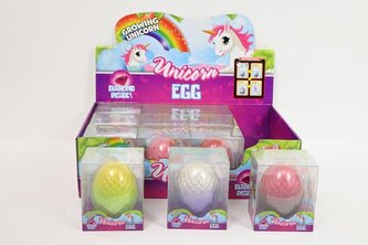 Jajo rosnące jednorożec 8cm z diament.622013 49810