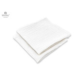 KIECZMERSKI Pieluszka 30x30 cm MUŚLIN BAWEŁNIANY bawełna 100% śmietanka 2-pak