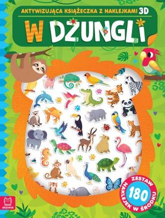 Aktywizujące zadania z naklejkami 3D W dżungli