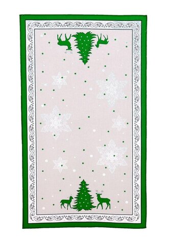 Bavlněná utěrka, Stromeček, zelená