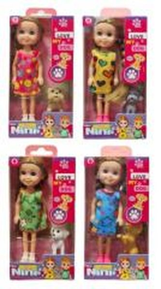 Lalka z pieskiem MIX