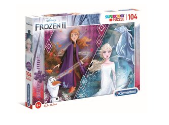 Clementoni Puzzle Supercolor Glitter - Frozen 2, 104 dílků