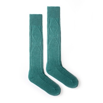 Vlněné podkolenky petrolejová Tyrkysové 43
