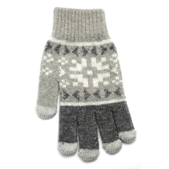 Rukavice iTECH s elektrovodivými konečky 3681 (5 prstů) velikost XL šedé, vzor Moritz