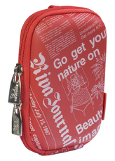 Riva Case 7023 pouzdro na fotoaparát, červené Newspaper