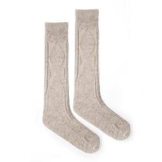 Vlněné podkolenky béžová Béžové 35