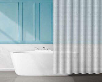 Závěs koupelnový 180x180cm dekor, EVA dekor 3D