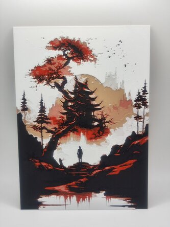 Japonská scenérie na stěnu