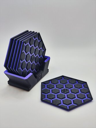 Malé podtácky - HEX vzor