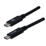 USB kabel (3.2 gen 1), USB C samec - USB C samec, 2m, 5 Gb/s, 5V/3A, černý, DOPRODEJ