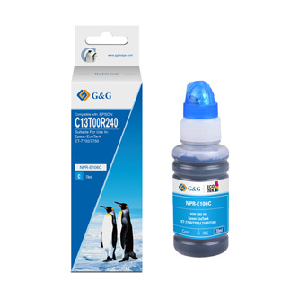 G&G kompatibilní ink s C13T00R240, NPR-E106C, cyan