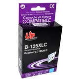 UPrint kompatibilní ink s LC-125XLC, B-125XLC, cyan, 1200str., 15ml