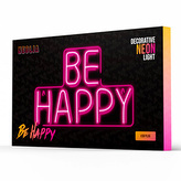 Neon PLEXI LED BE HAPPY pink NNE10 Neolia