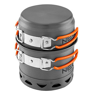 Sada hrnců 2v1 šedá, hliník, 63-144, hrnec, pánev, Neo Tools